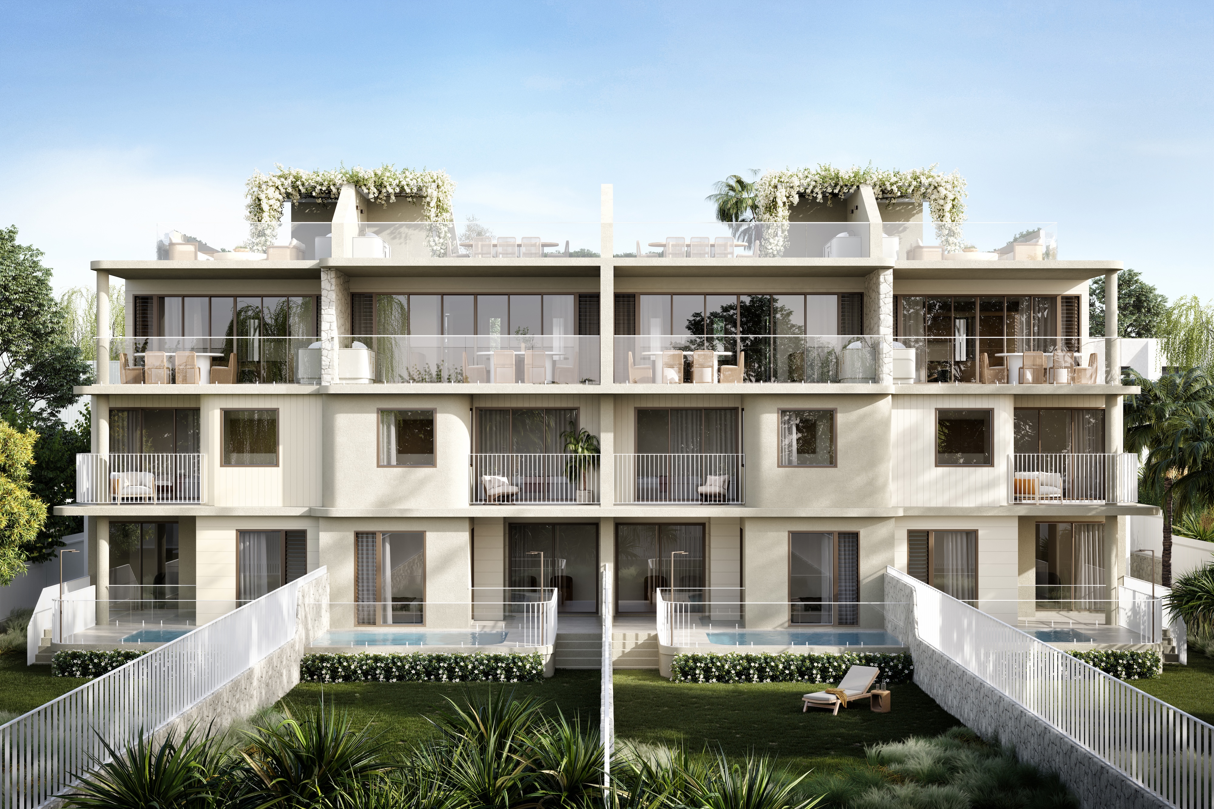 Sunshine Residences — Rear Facade Artist Impression